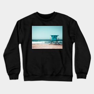 Oceanside California Lifeguard Tower Photo V3 Crewneck Sweatshirt